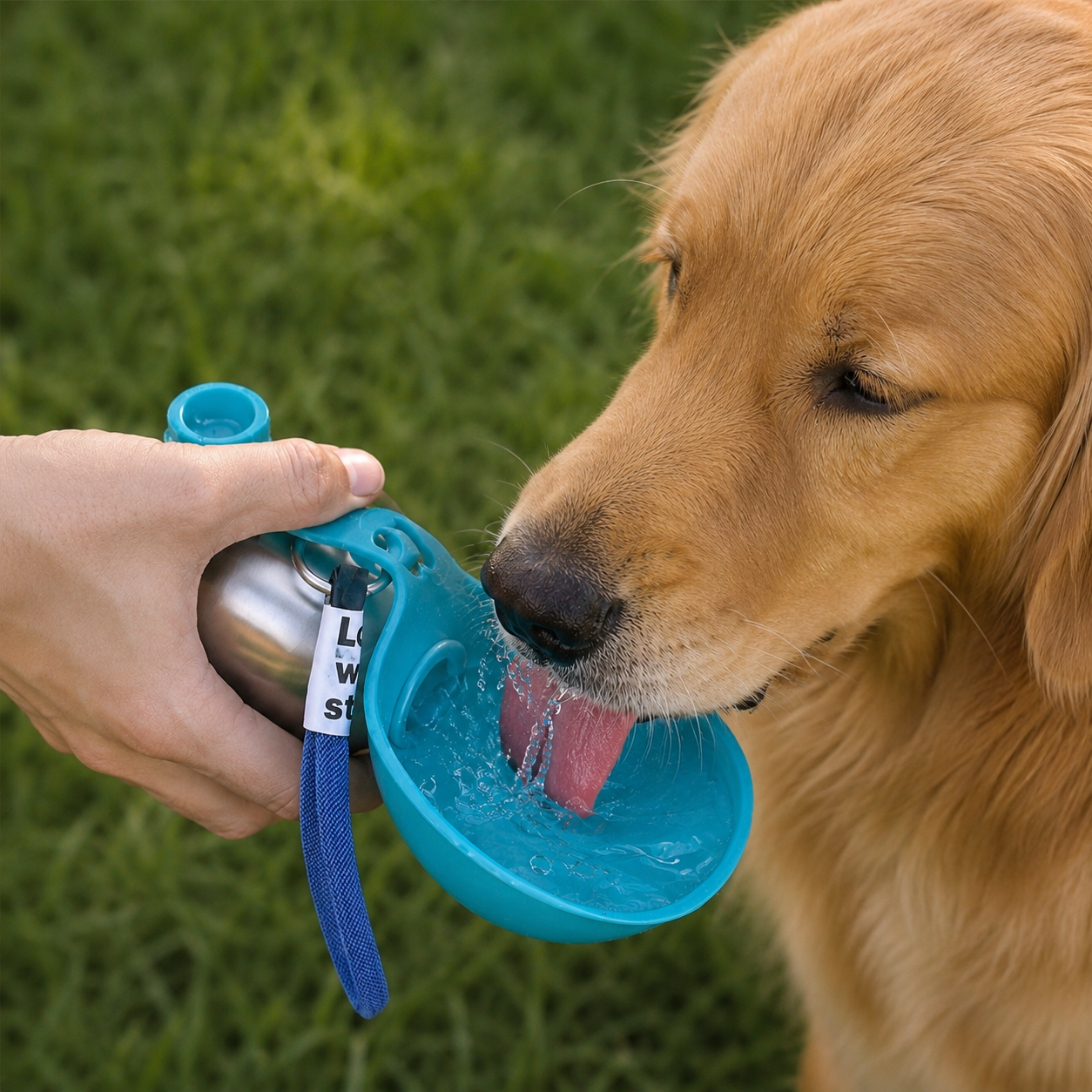 Botella Portátil para Perros, Acero inoxidable