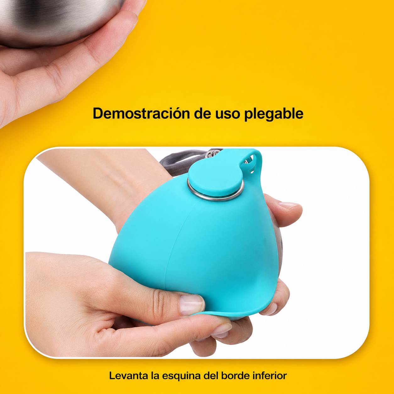 Botella Portátil para Perros, Acero inoxidable
