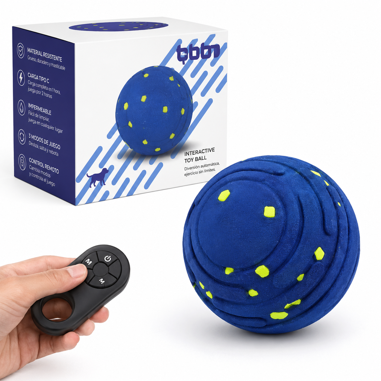 Pelota Inteligente Indestructible para Perros Grandes y Pequeños