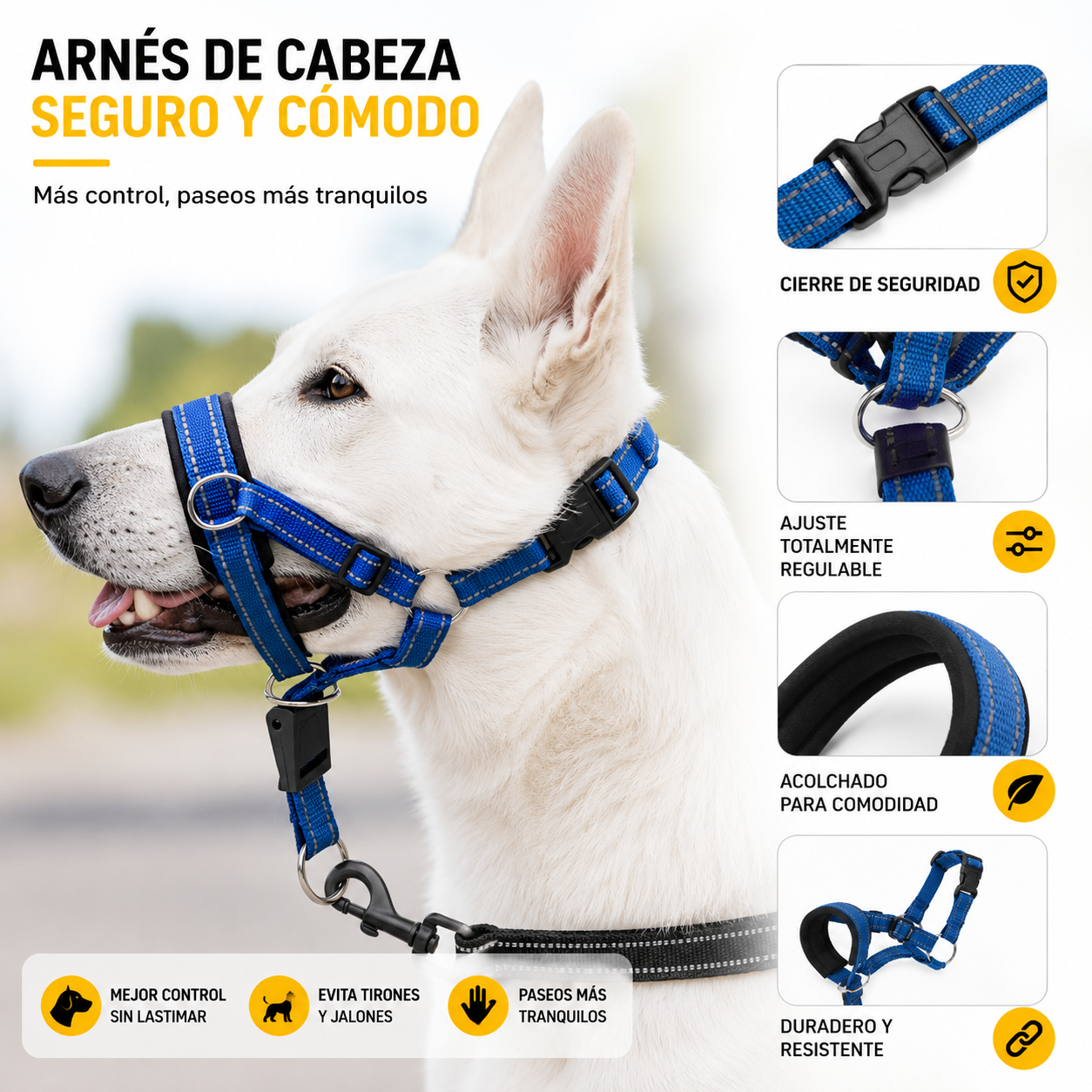 Collar de Entrenamiento Halti para Perros | Mayor Control en Cada Paseo