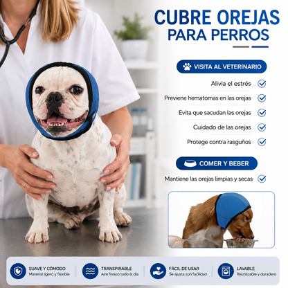 Protector de Orejas Antiestrés para Perros | Reduce el Ruido, la Ansiedad y el Estrés