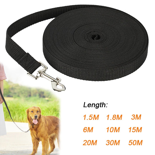 Correa Larga de Nylon para Perros y Gatos | Resistente para Paseos, Entrenamiento y Aventuras al Aire Libre