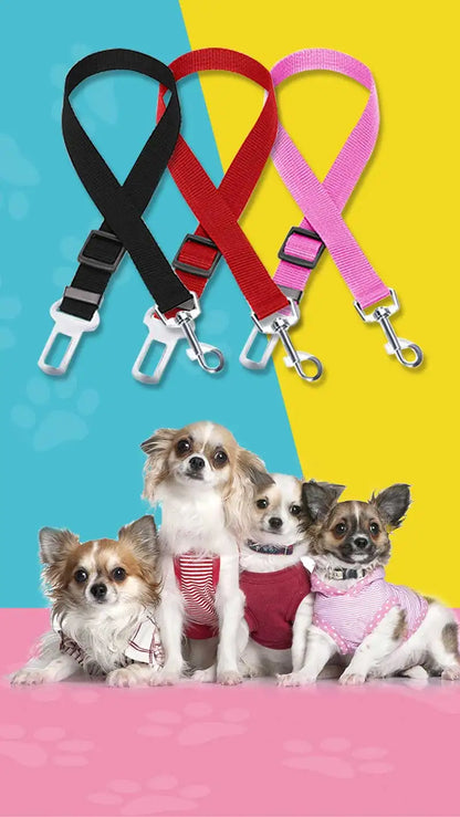 Cinturón de Seguridad Ajustable para Perros | Viaja Seguro y Sin Distracciones 🐶🚗